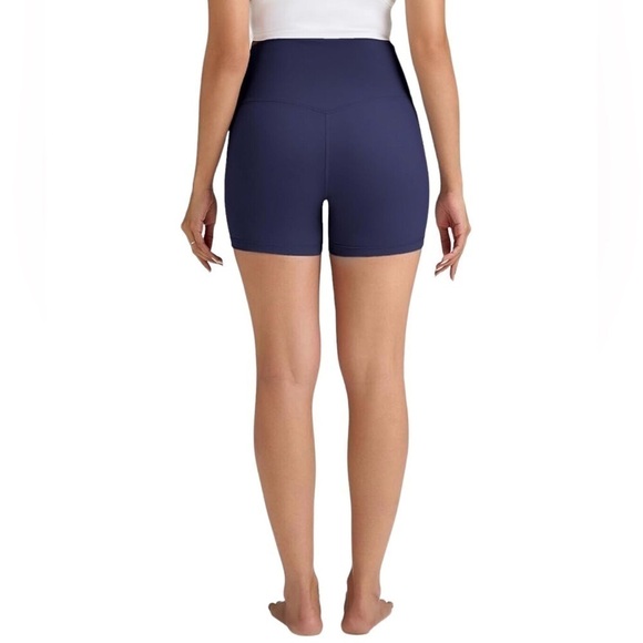 Women’s Bike Short We 1 Fit Bike/Workout/Yoga Navy Blue Shorts Size-M NWT - Picture 4 of 5